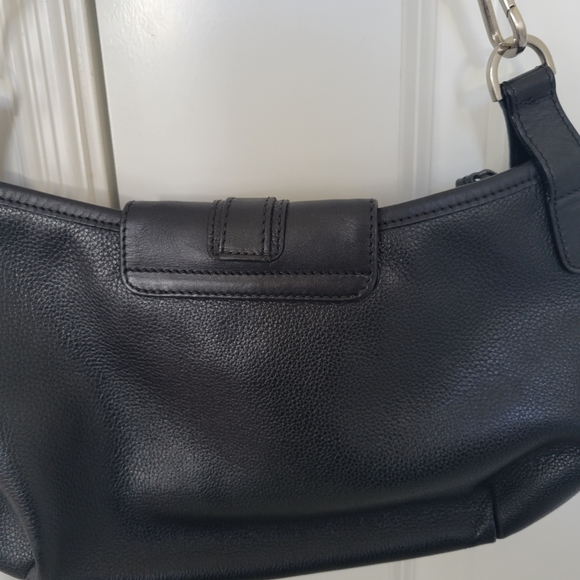 Longchamp Black Leather Shoulder Bag - Picture 5 of 9